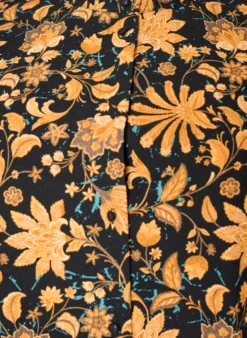 Geblümtes Kleid aus Baumwolle mit Rüschendetails und lockerer A-Linien-Form
