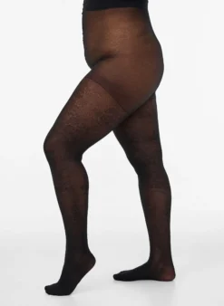 Geblümte Strumpfhose, 30 den