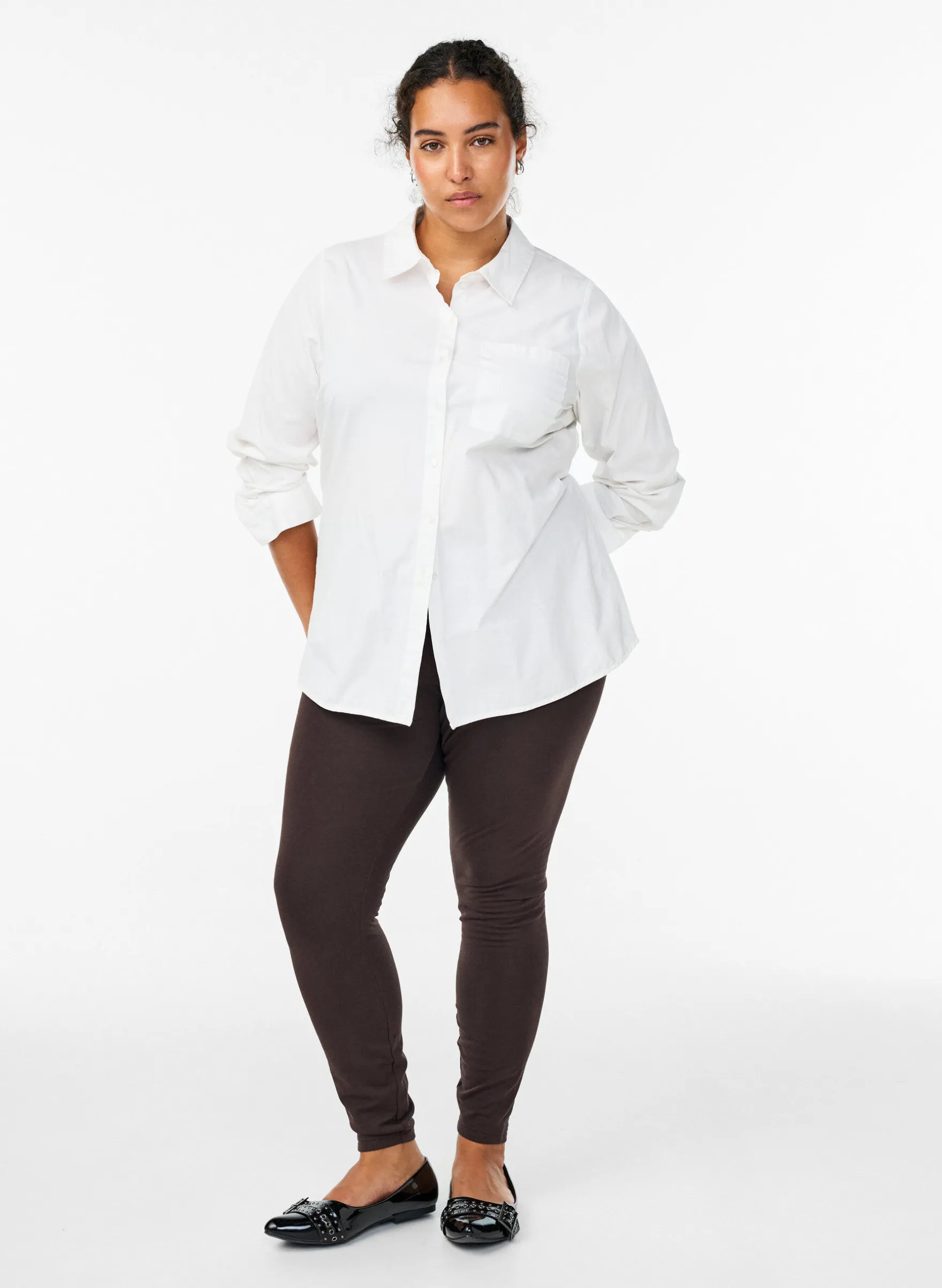 Gefütterte Baumwollleggings