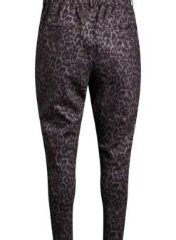 Gekürzte Hose mit Leopardenmuster