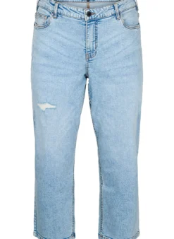 Gekürzte Vera Jeans mit Destroyed-Effekten