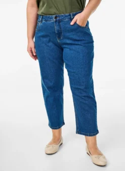 Gekürzte Vera Jeans mit geradem Bein
