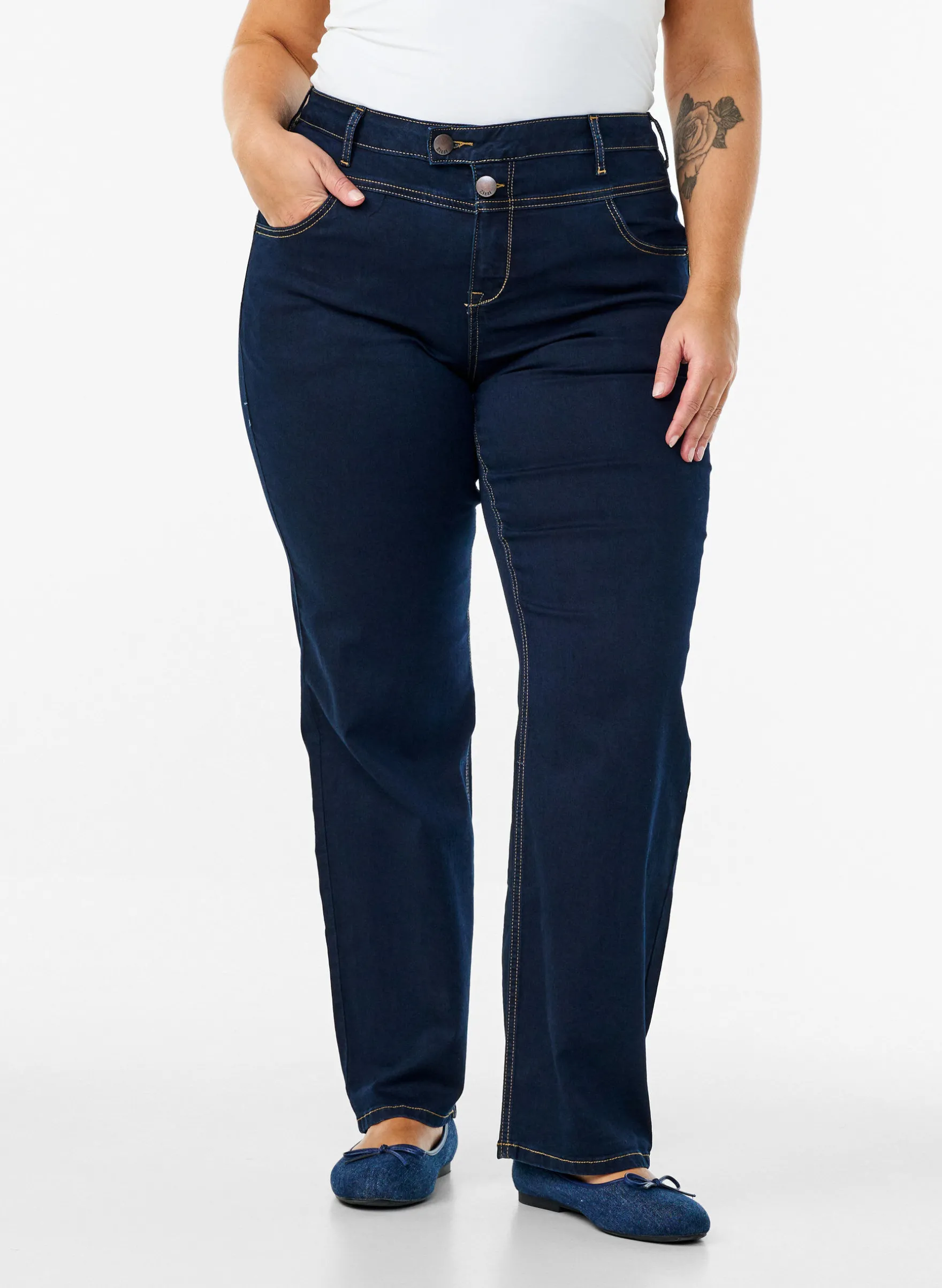 Gemma Jeans in Regular Fit mit hohem Bund