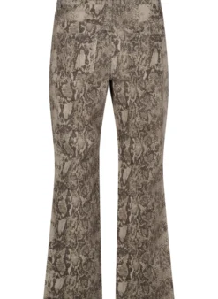 Gemma Jeans mit hoher Taille und Schlangenmuster