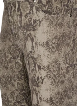 Gemma Jeans mit hoher Taille und Schlangenmuster