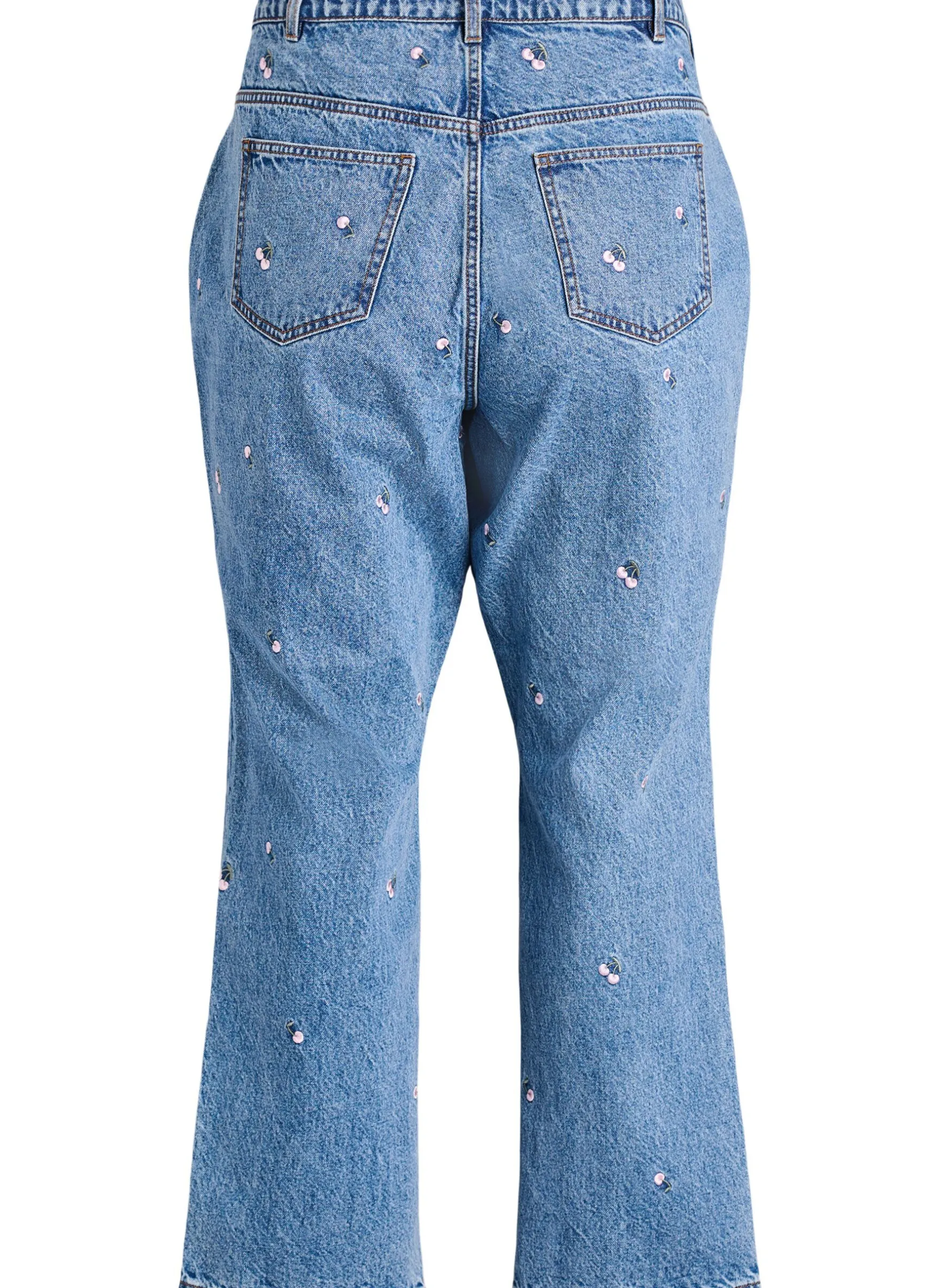 Gemma Jeans mit hoher Taille und aufgestickten Details