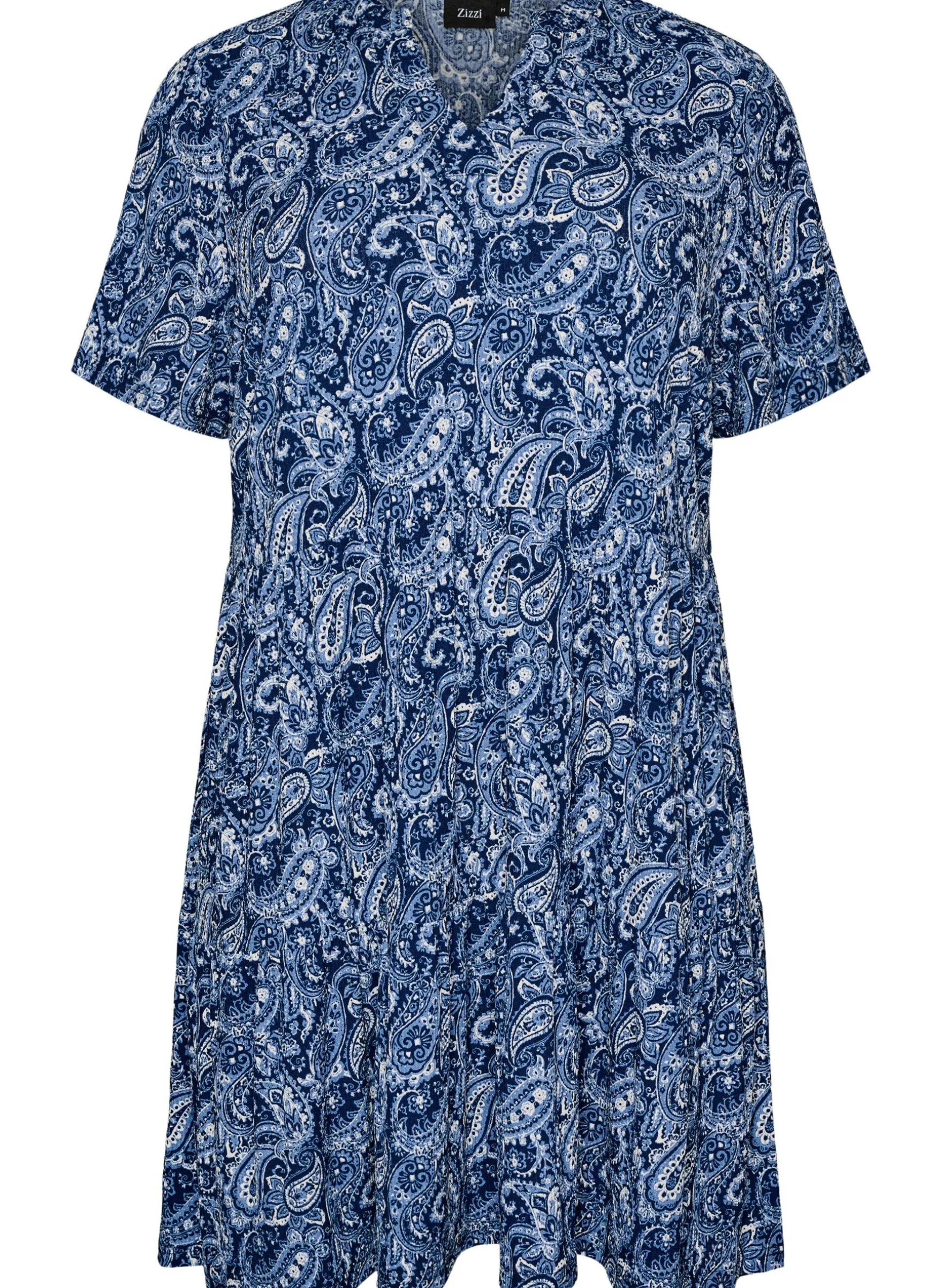 Gemustertes Kleid mit Einsätzen