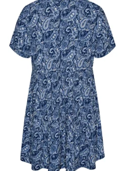 Gemustertes Kleid mit Einsätzen
