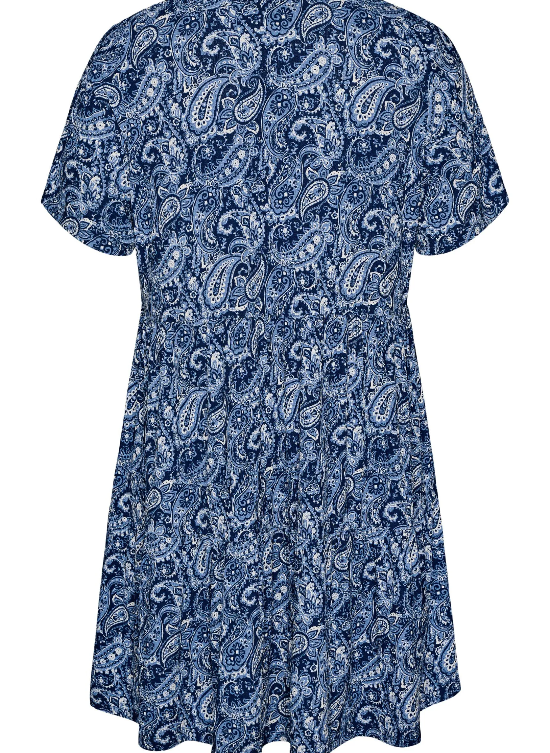Gemustertes Kleid mit Einsätzen