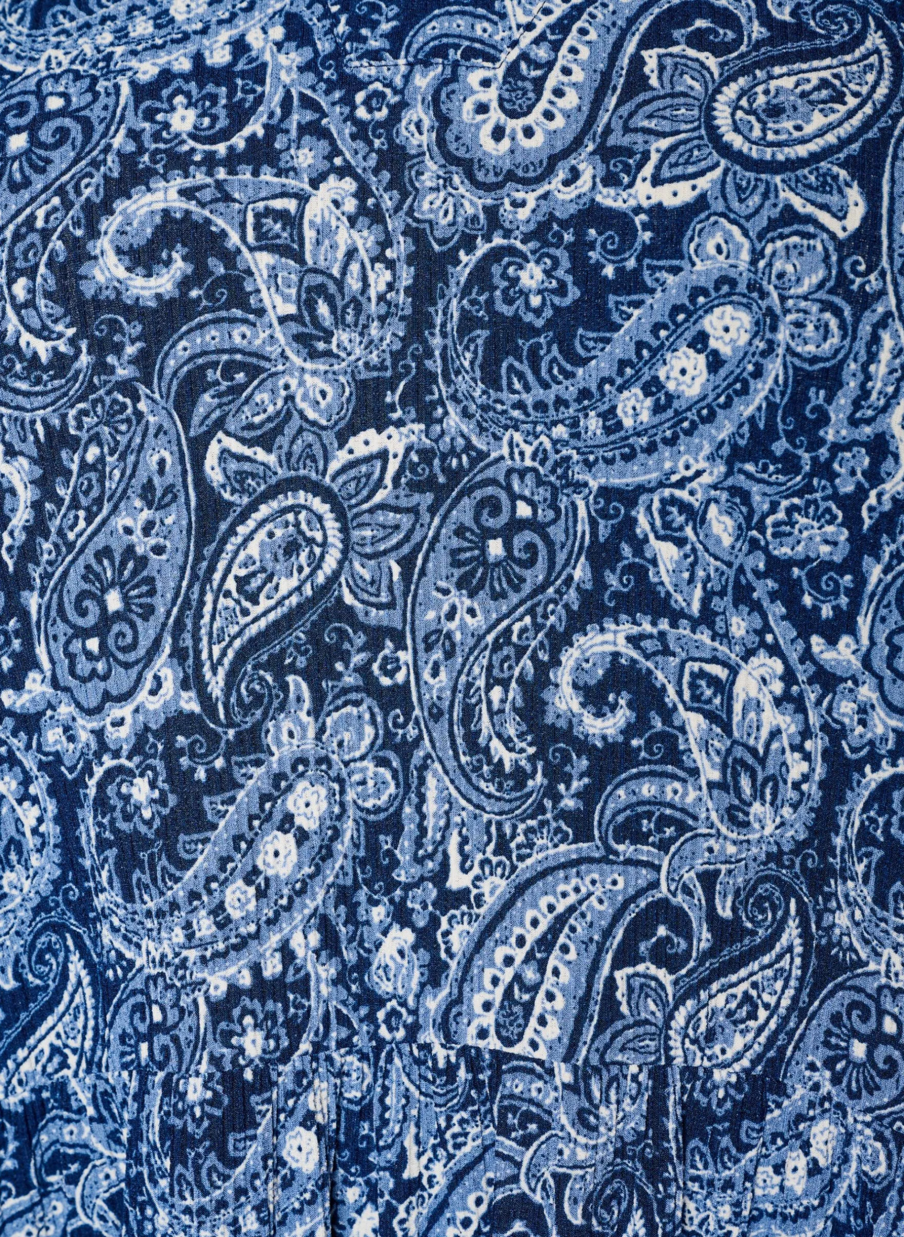 Gemustertes Kleid mit Einsätzen