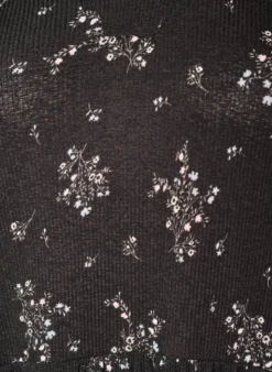 Gemustertes Kleid mit Einsätzen