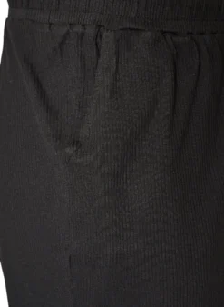 Gerippte Pyjamahose mit geraden Beinen