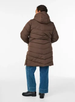 Gesteppter Wintermantel mit Kapuze
