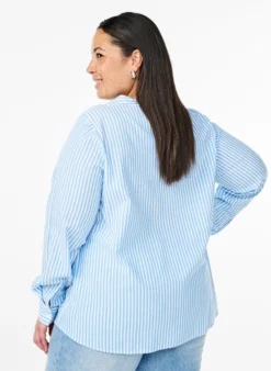 Gestreifte Bluse mit Bindedetail