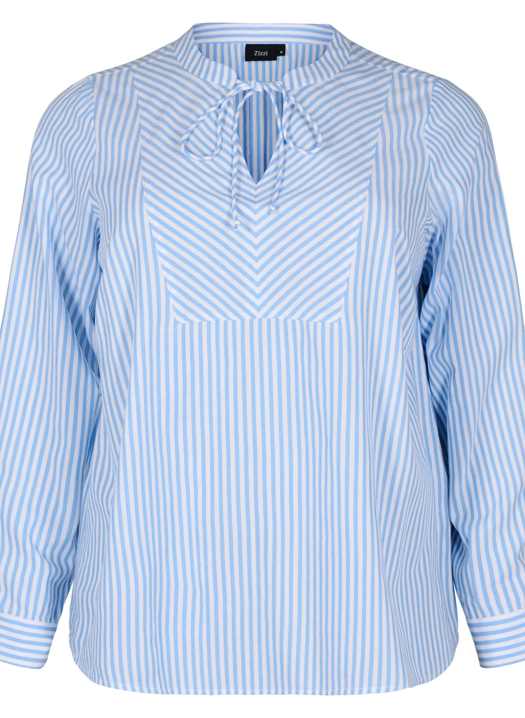 Gestreifte Bluse mit Bindedetail