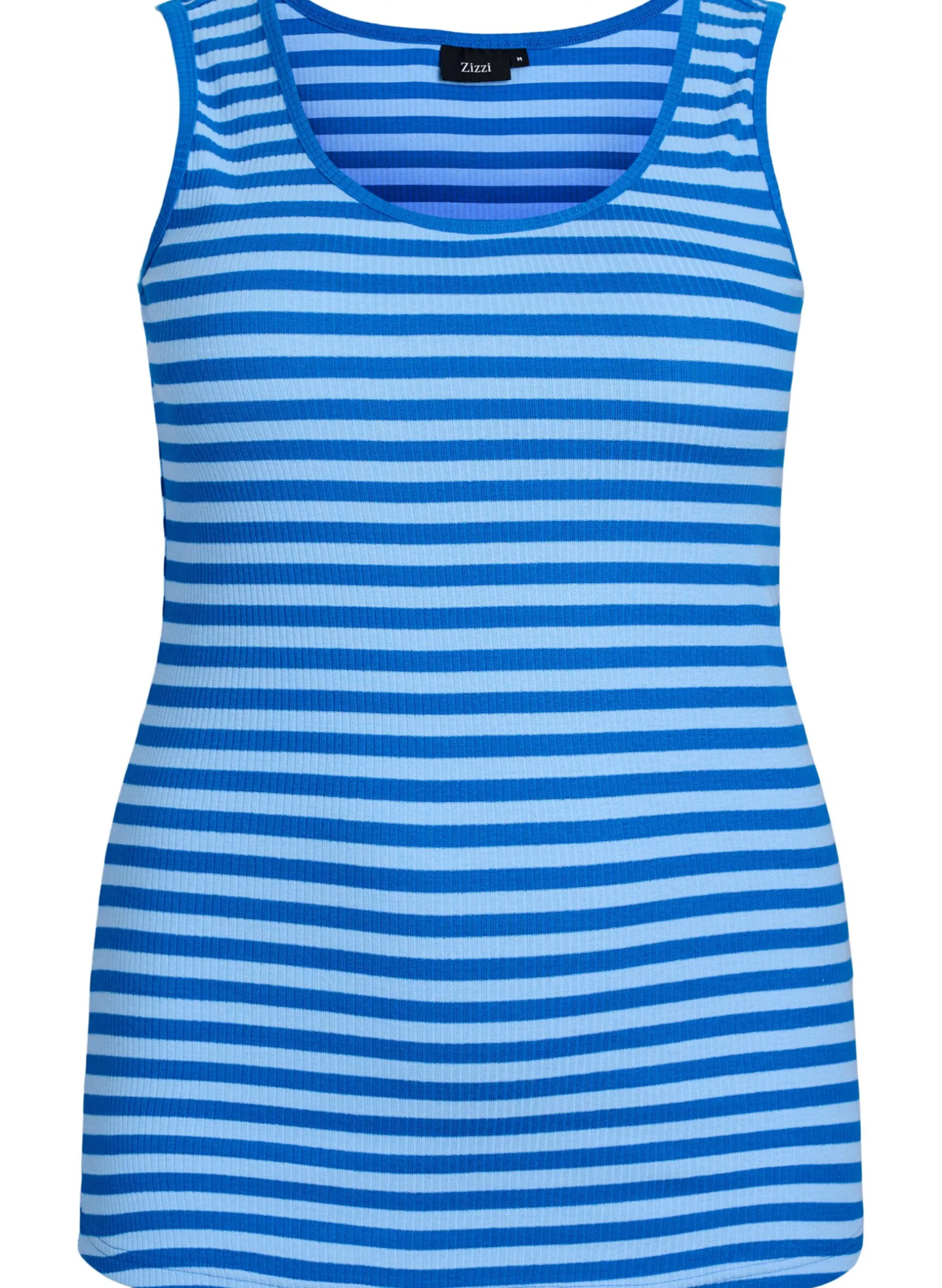 Gestreiftes Tanktop mit Rippenstruktur