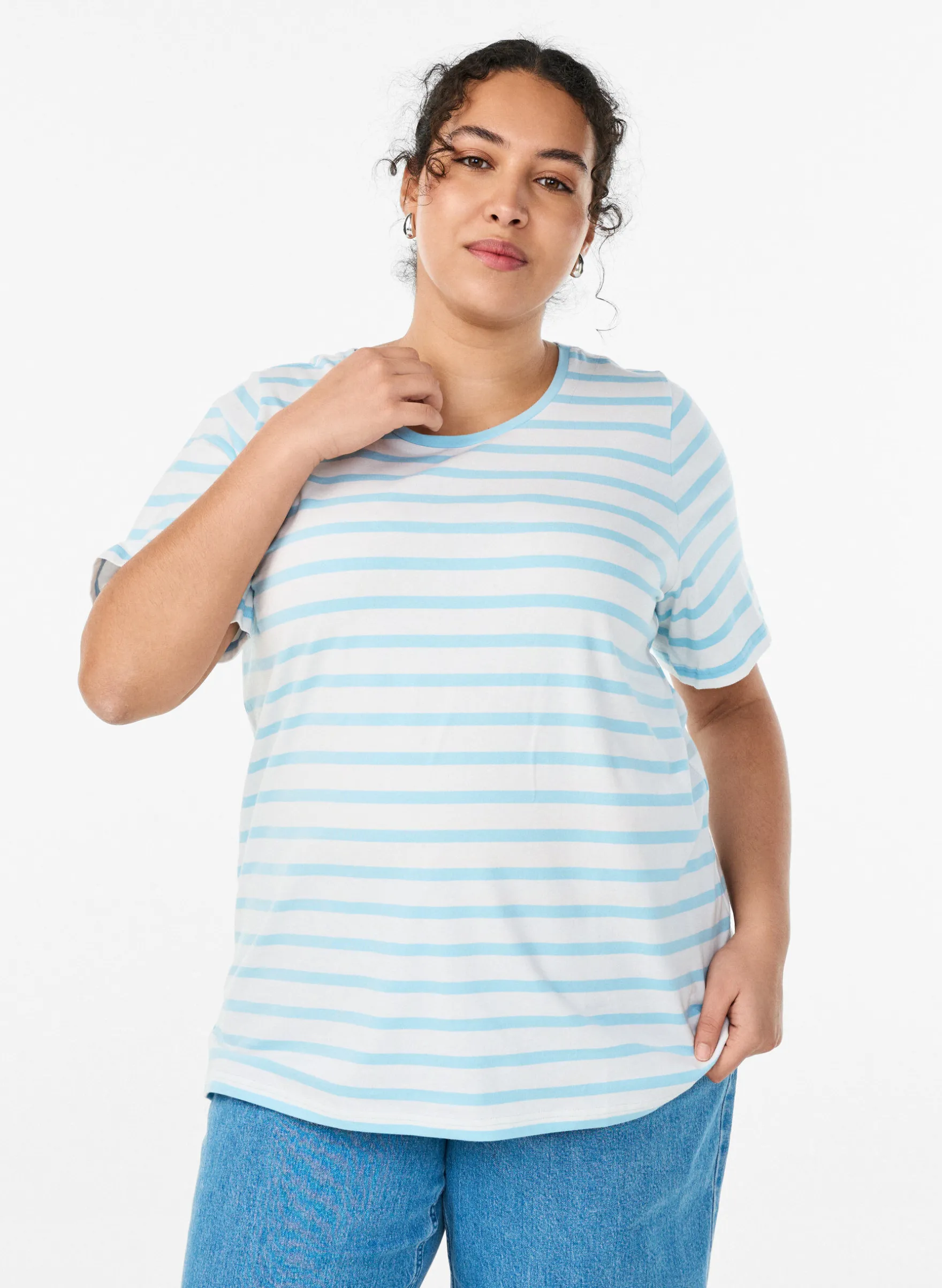 Gestreiftes T-Shirt aus Bio-Baumwolle