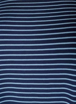 Gestreiftes T-Shirt aus Viskose mit Rundhalsausschnitt