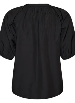 Hemdbluse mit Knopfleiste und Bindegürtel