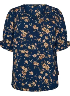 Hemdbluse mit 1/2-Ärmeln