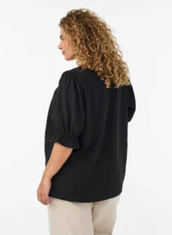 Hemdbluse mit 1/2-Ärmeln