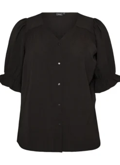 Hemdbluse mit 1/2-Ärmeln