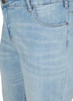 Hochgekrempelte 7/8-Jeans mit hoher Taille