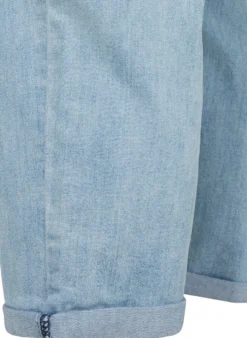 Hochgekrempelte 7/8-Jeans mit hoher Taille