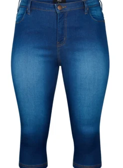 Hoch taillierte Amy Capri Jeans mit Super Slim Fit