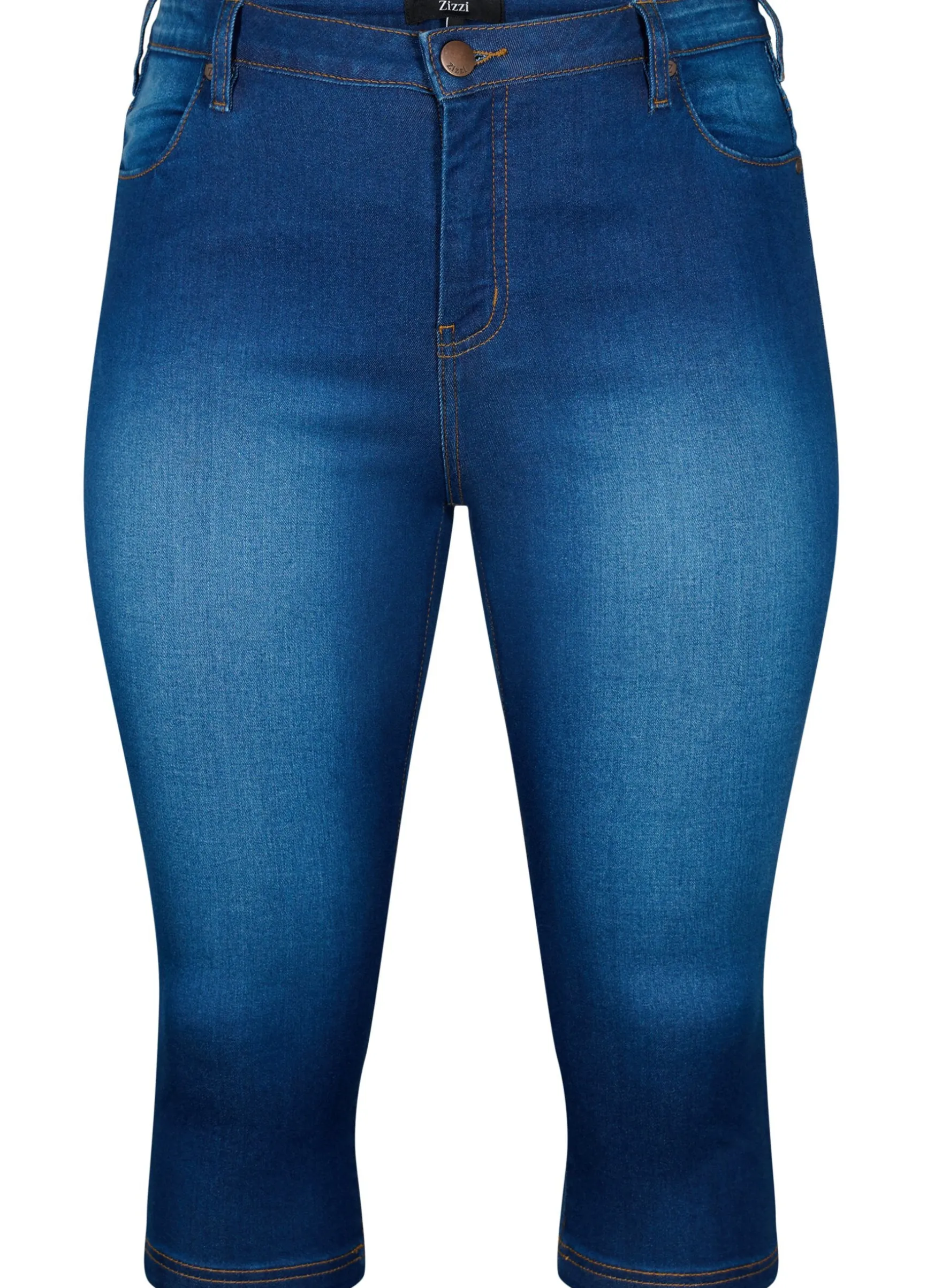 Hoch taillierte Amy Capri Jeans mit Super Slim Fit