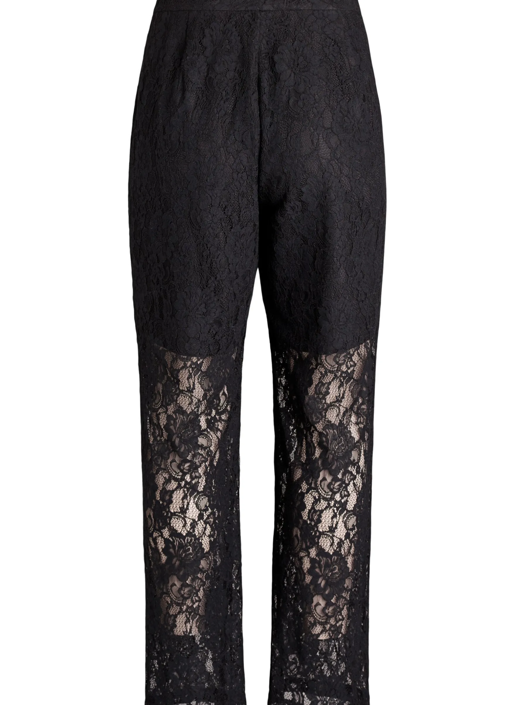Hoch taillierte Hose aus Spitze