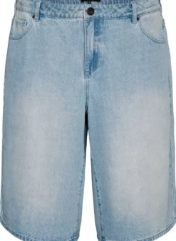 Hoch taillierte Shorts aus Denim