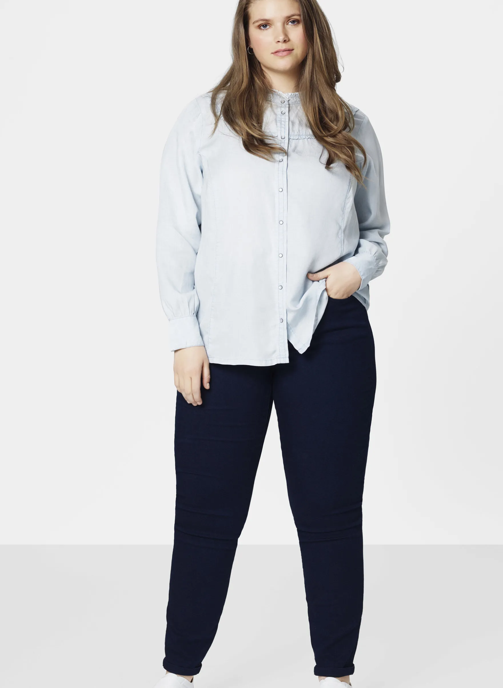 Hochtaillierte Super Slim Amy Jeans