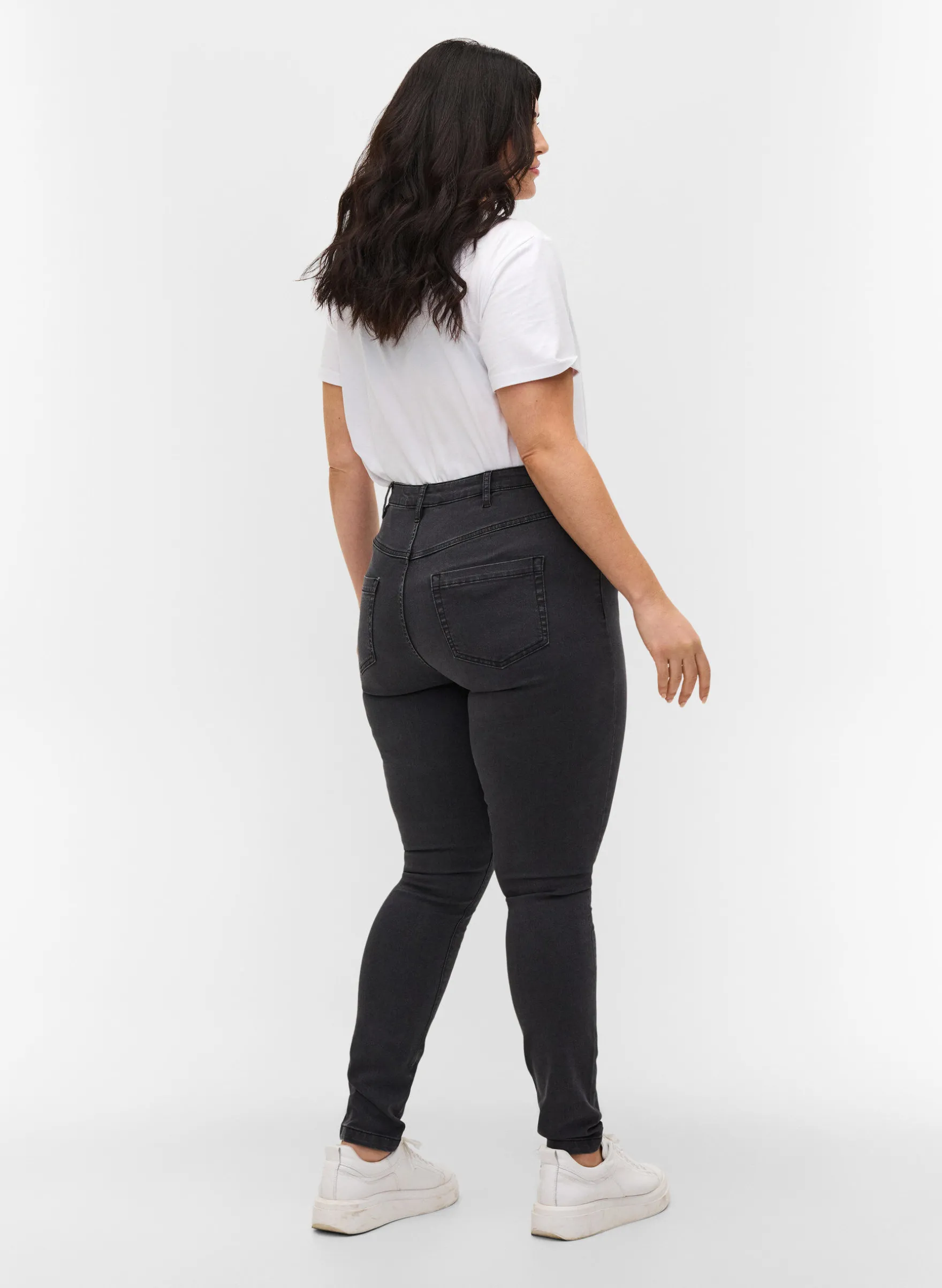 Hochtaillierte Super Slim Amy Jeans