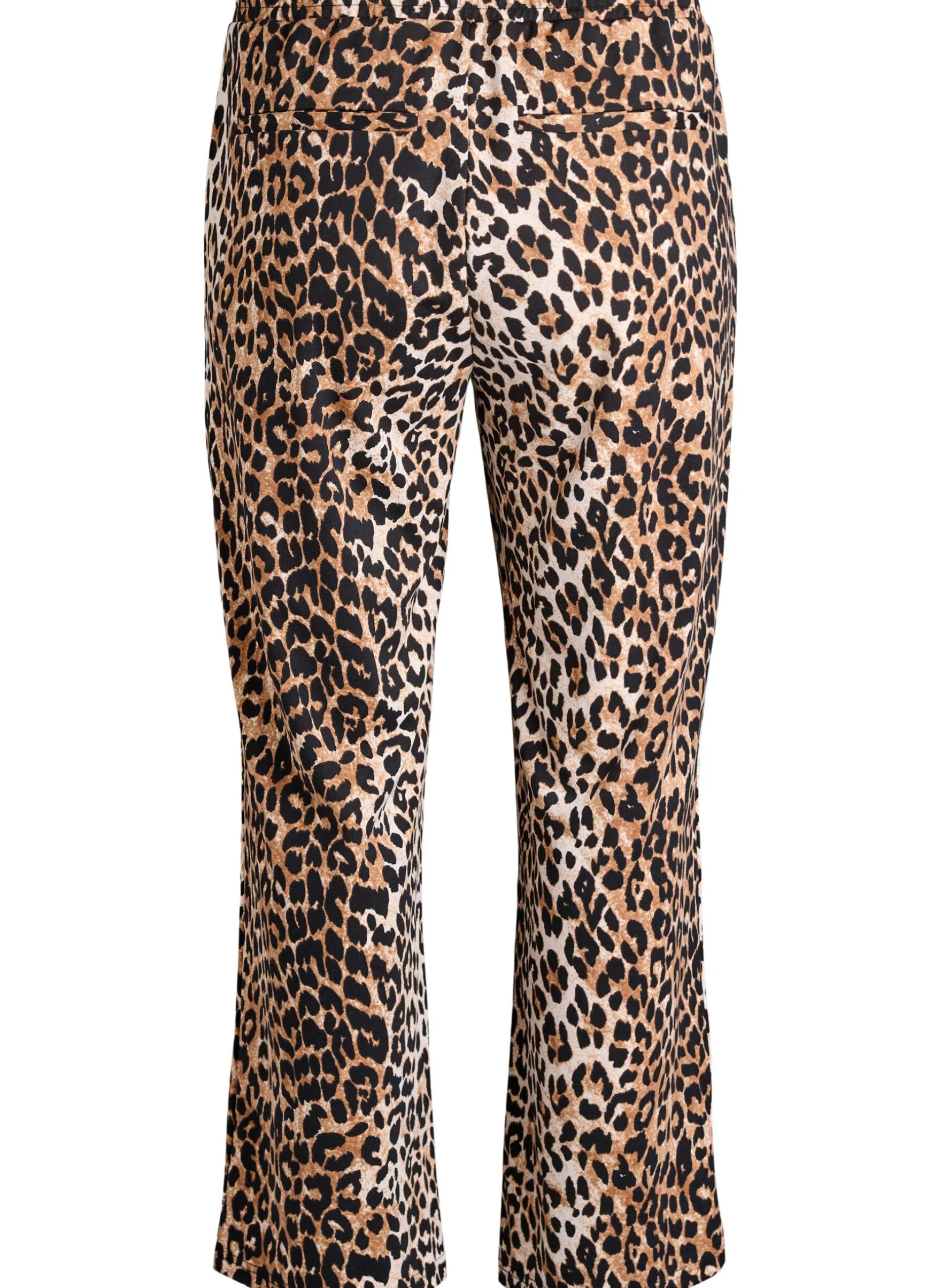 Hose mit geradem Bein und Leopardenmuster