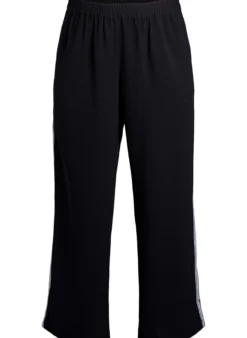 Hose mit geradem Bein und Streifendetails