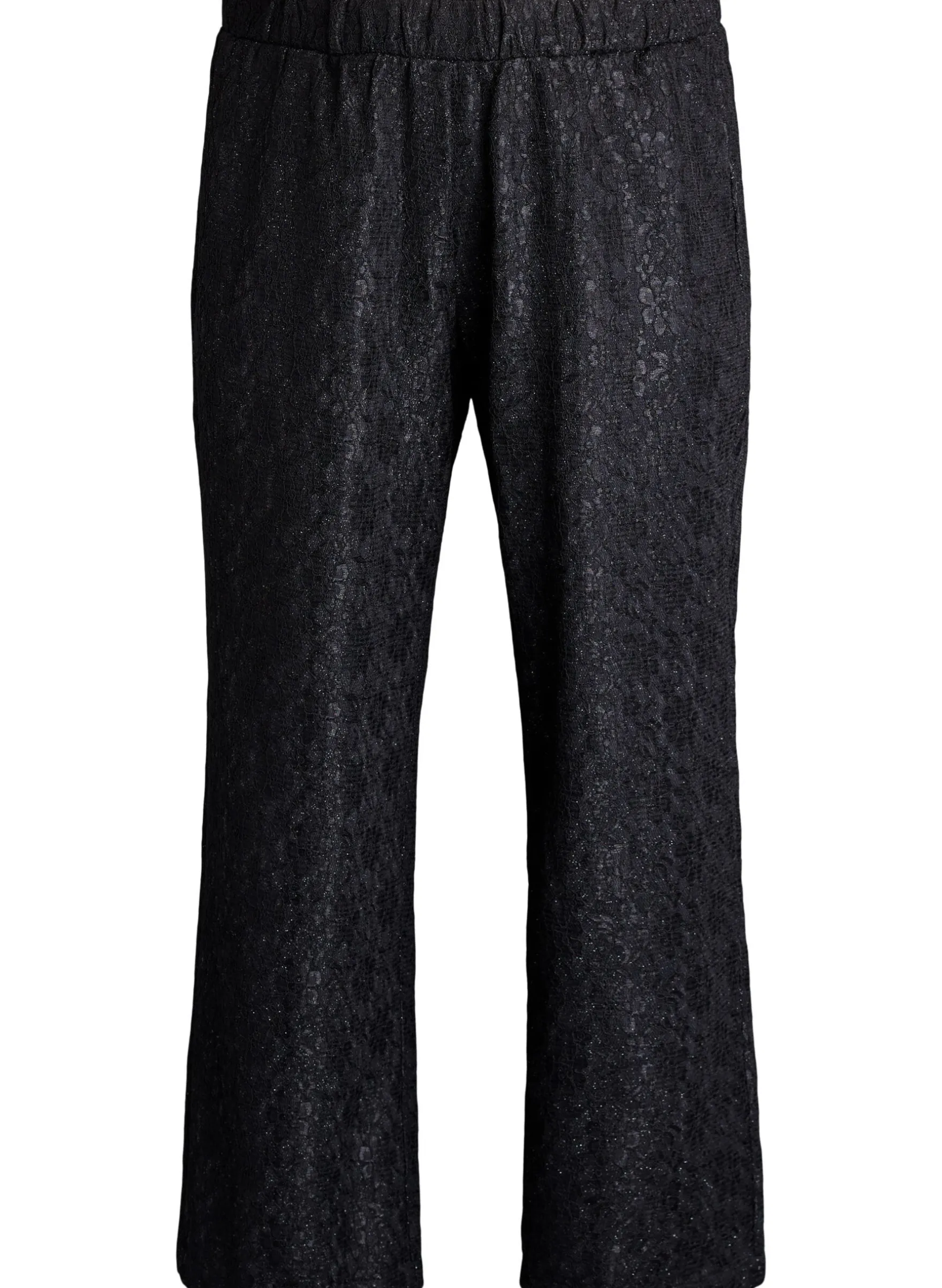 Hose mit Spitzenbesatz und Glitzerfaden