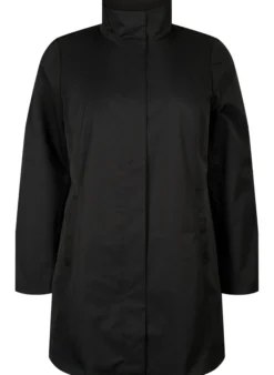 Jacke mit Taschen und hohem Kragen