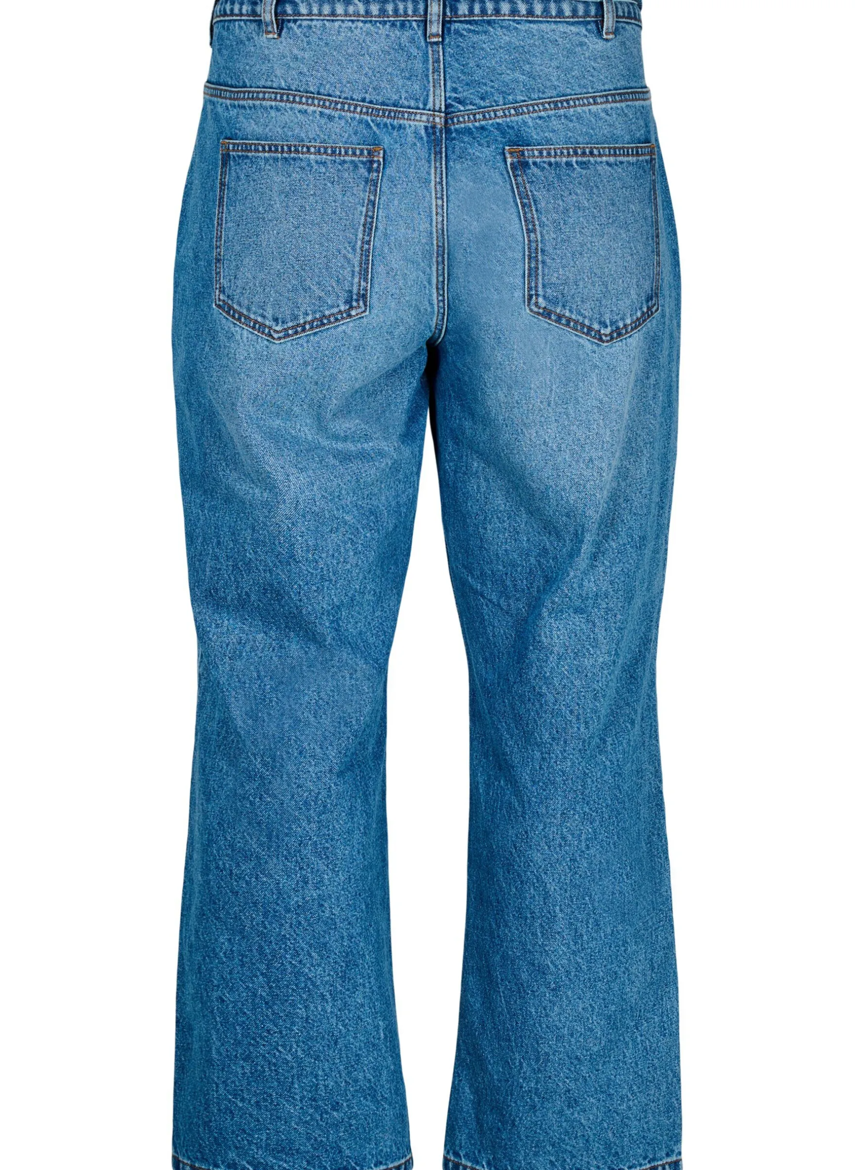 Jeans in gerader Passform mit Bindegürtel