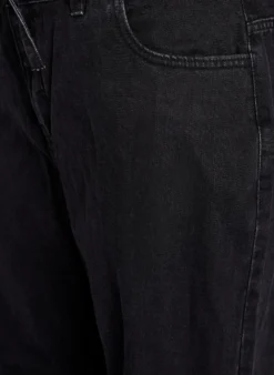 Jeans in gerader Passform mit Bindegürtel