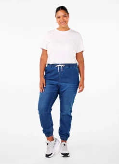 Jeans-Jogginghose mit Taschen