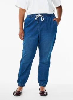 Jeans-Jogginghose mit Taschen