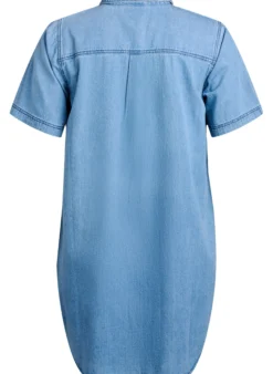 Jeanskleid aus Denim mit kurzen Ärmeln