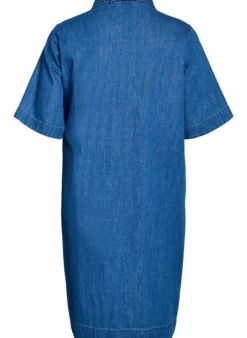 Jeanskleid mit Knöpfen und Bindedetail