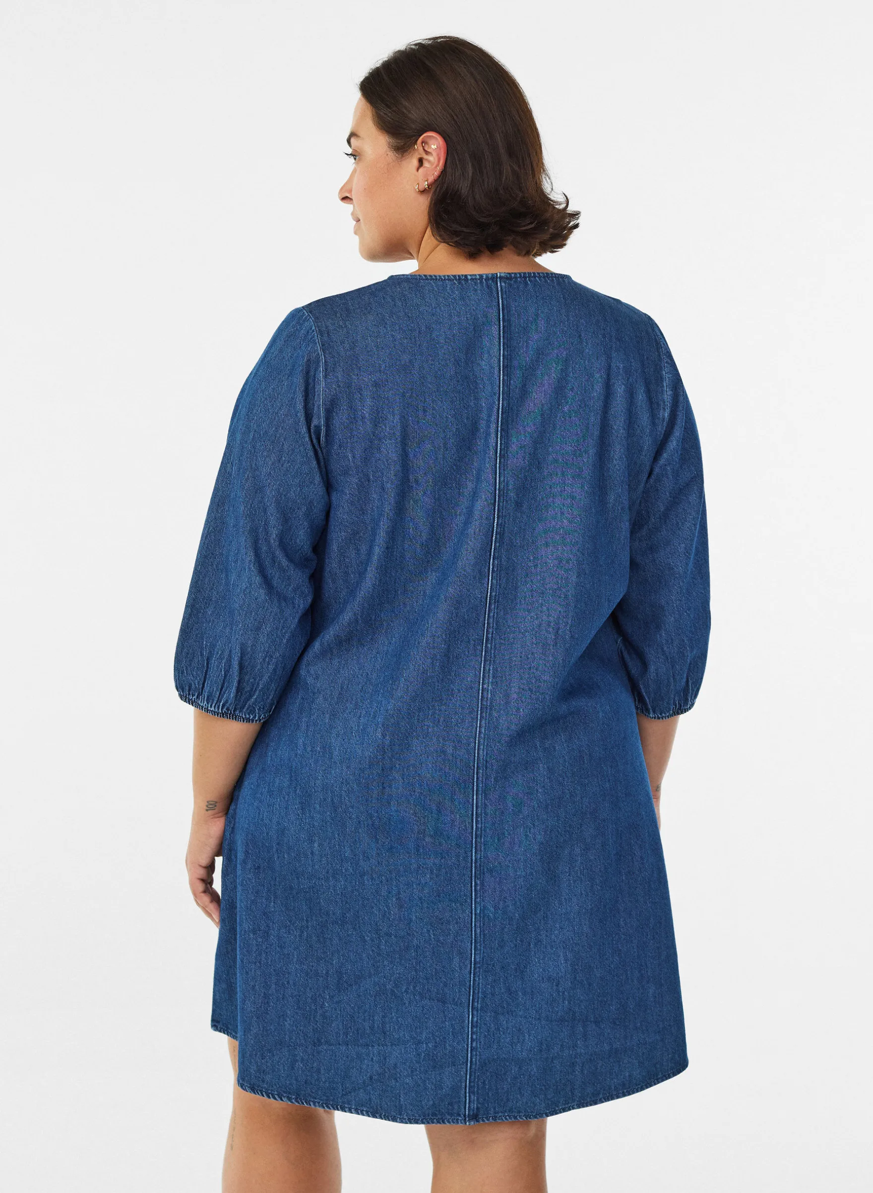 Jeanskleid mit 3/4-Ärmeln