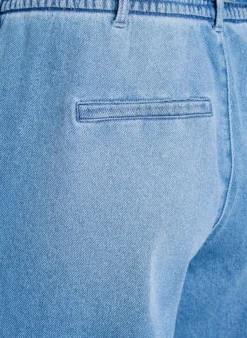 Jeans mit lockerer Passform, elastischem Bund und Tunnelzug