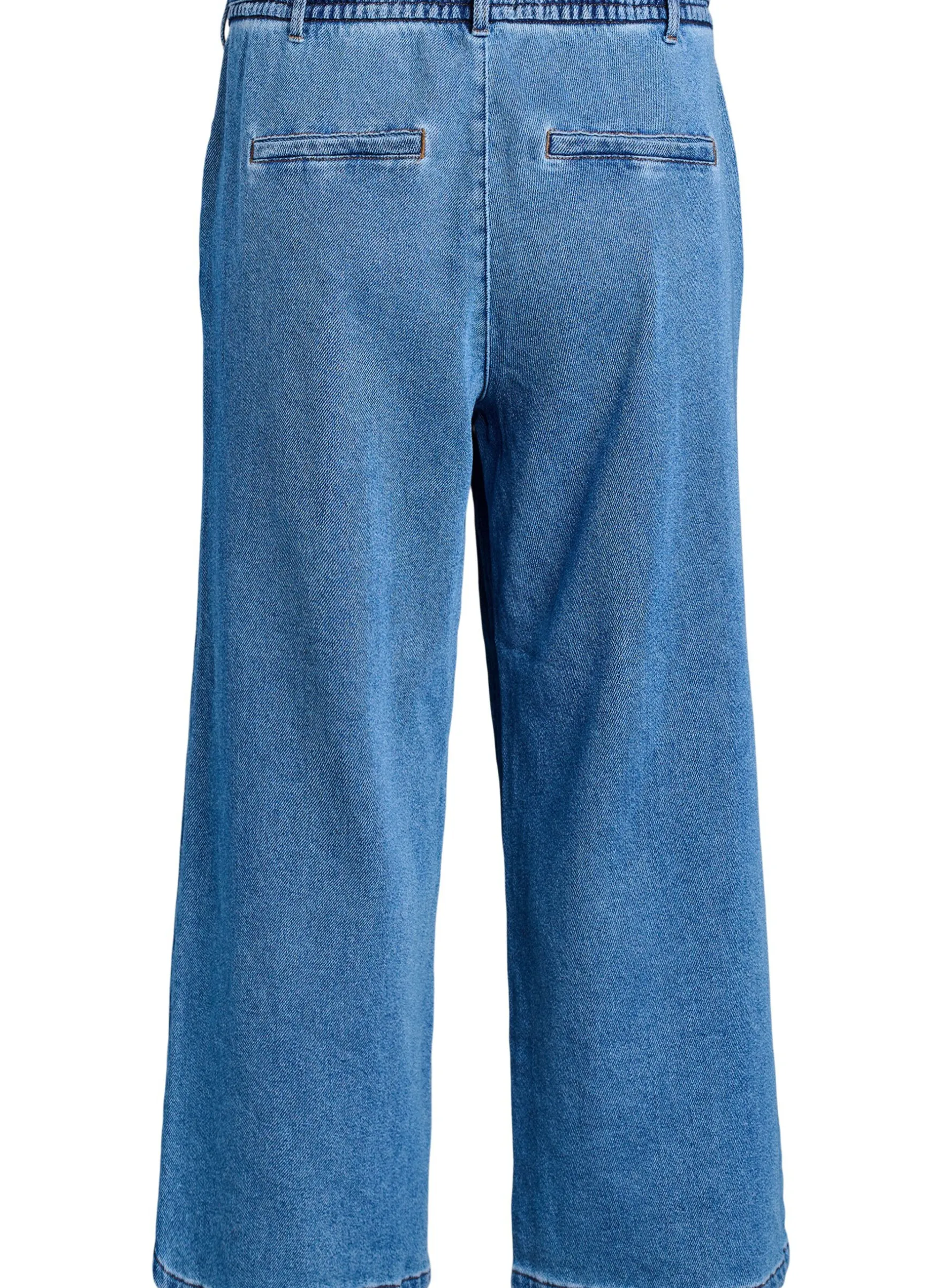 Jeans mit lockerer Passform, elastischem Bund und Tunnelzug