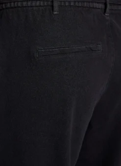 Jeans mit lockerer Passform, elastischem Bund und Tunnelzug