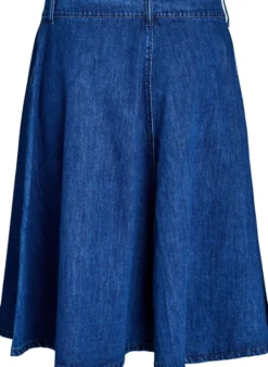 Jeansrock in A-Linie mit Knopfleiste