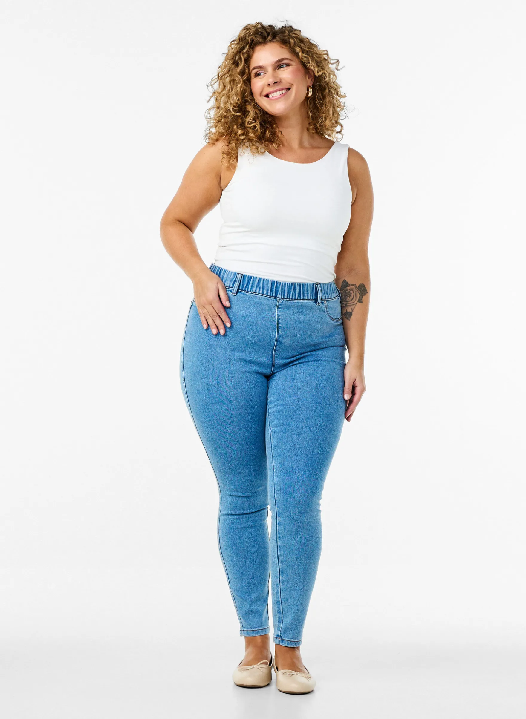 Jeggings mit hoher Taille